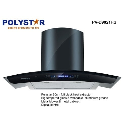 polystar built in cookerhood extractor 90cm
